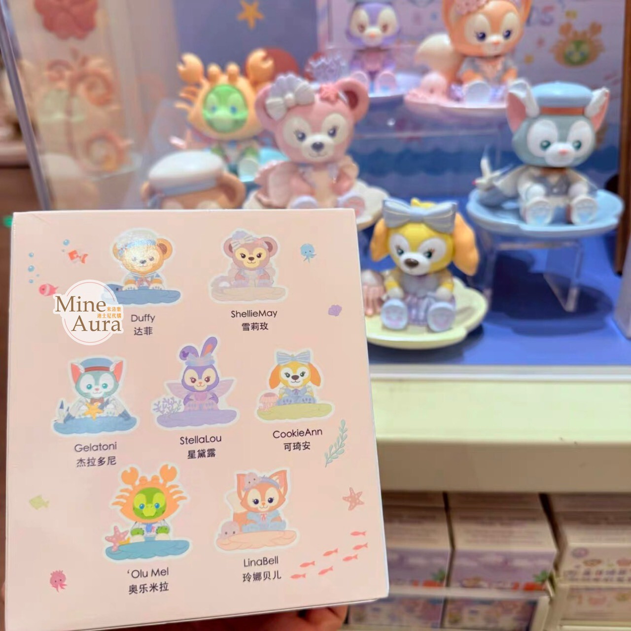 2025 夏日派對 達菲 Duffy 與好友們 迷你公仔 鞦韆造型 擺飾品 盲選盒 盲盒 -上海迪士尼樂園