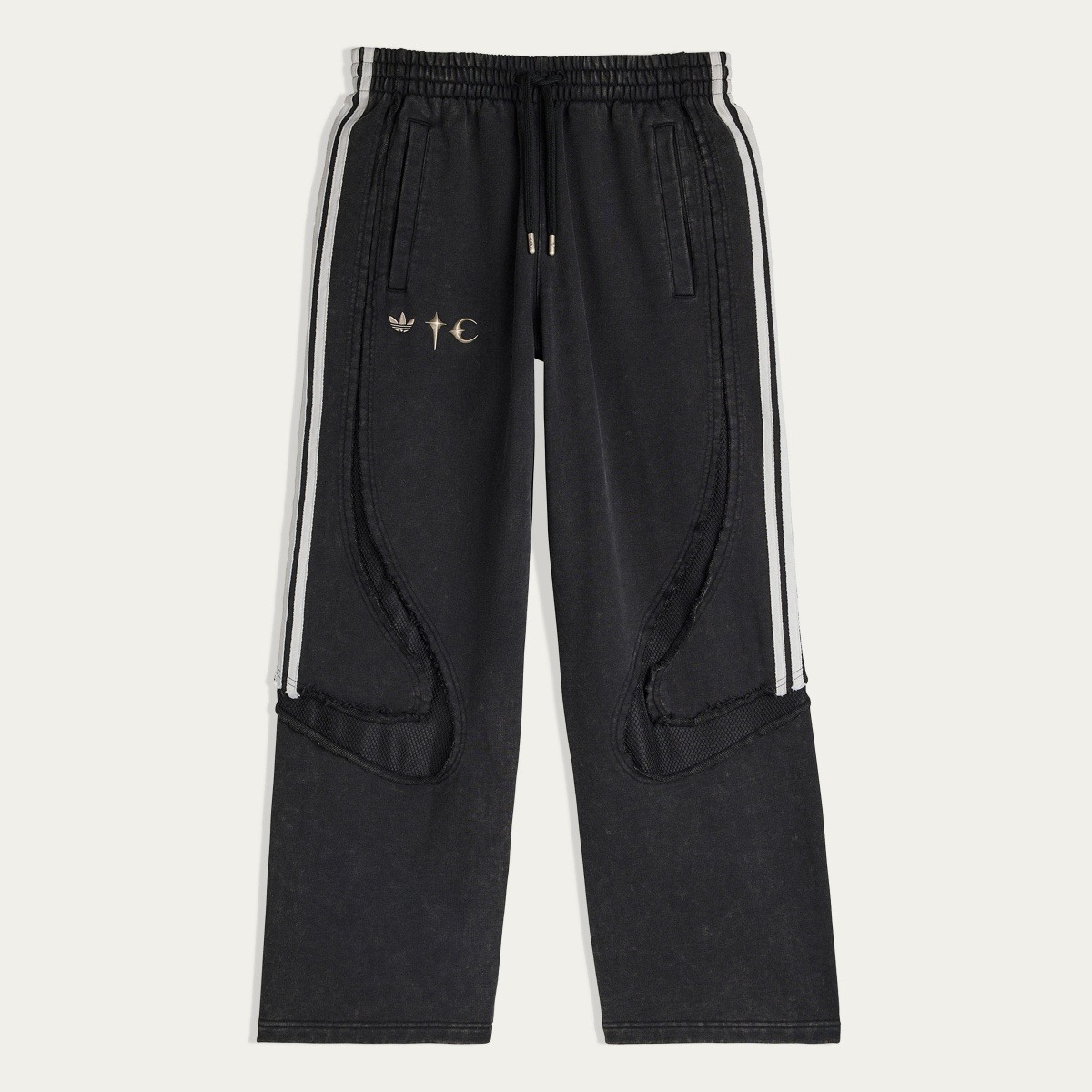 現貨|THUG CLUB X ADIDAS FW25 TEAMGEIST SWEAT PANTS BLACK KC2216