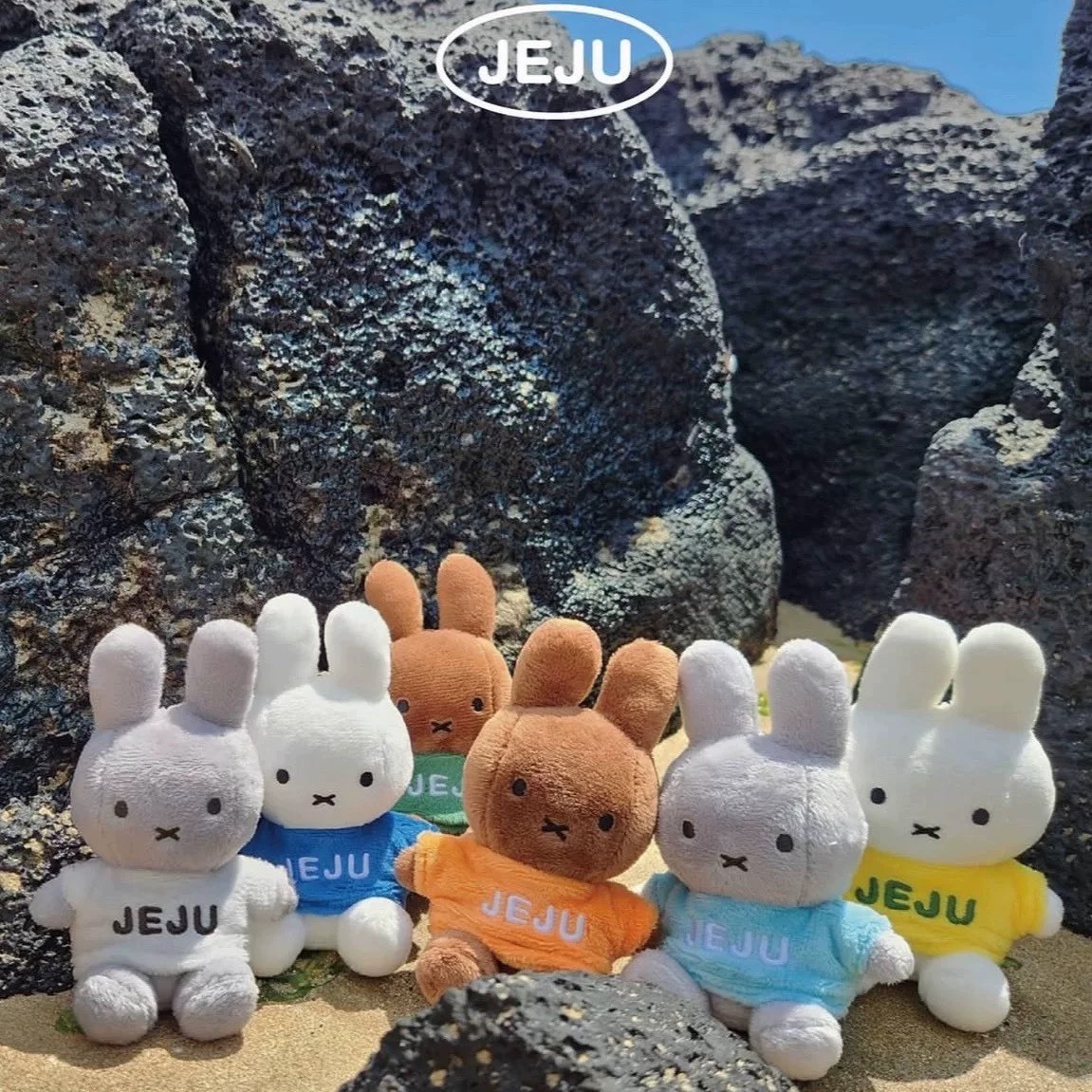 韓國濟州島限定 Miffy 米菲坐姿穿衣服 毛絨吊飾玩偶