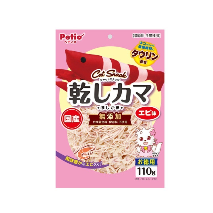 Petio 日本制 無添加 蝦味魚肉薄片 110g