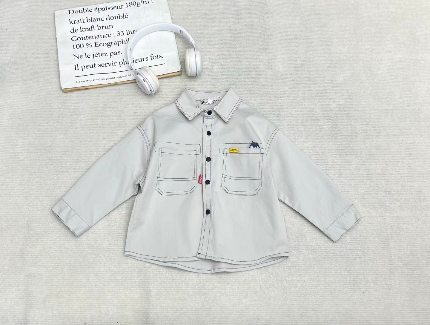 A03191布標設計襯衫