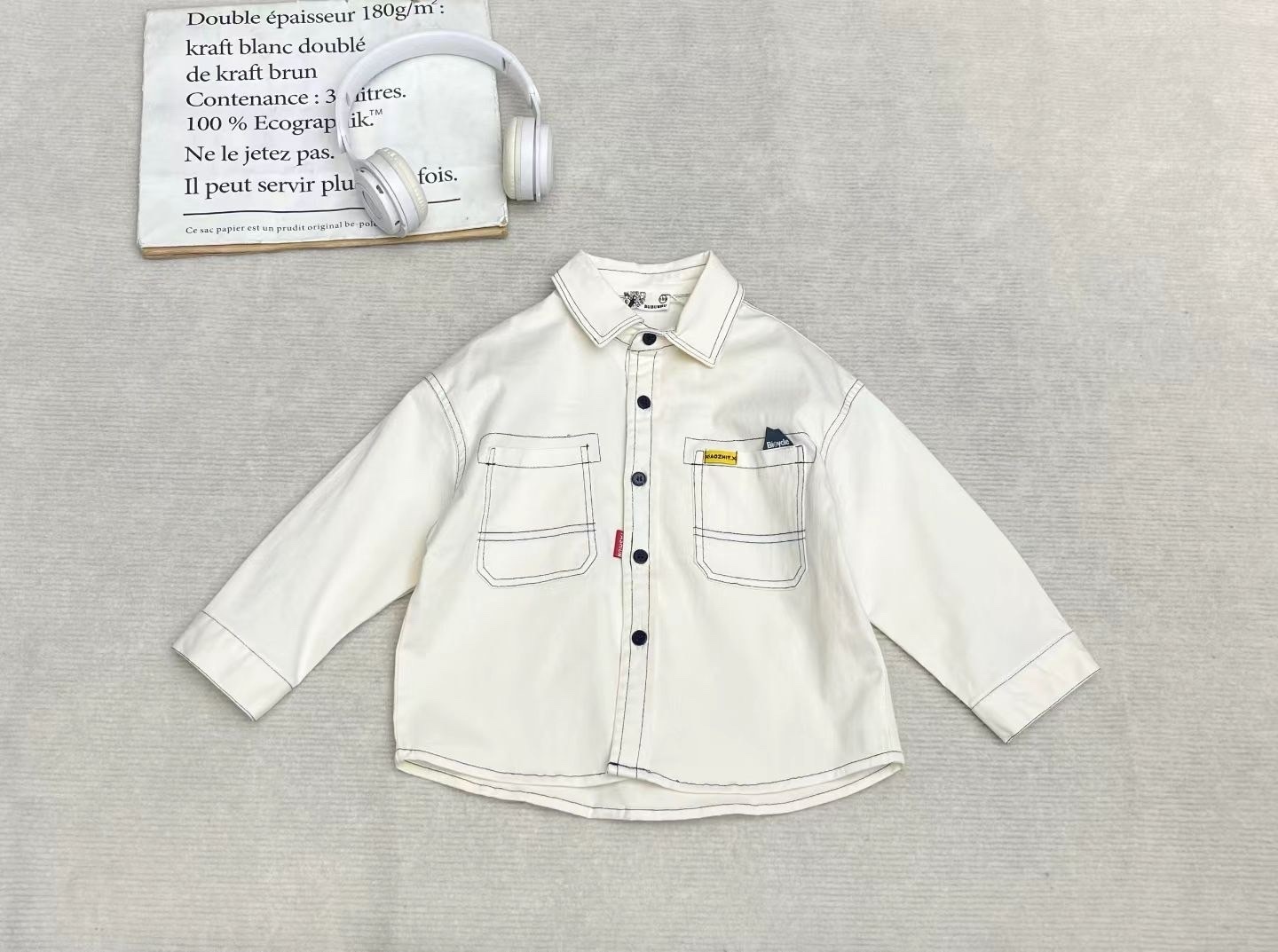 A03191布標設計襯衫