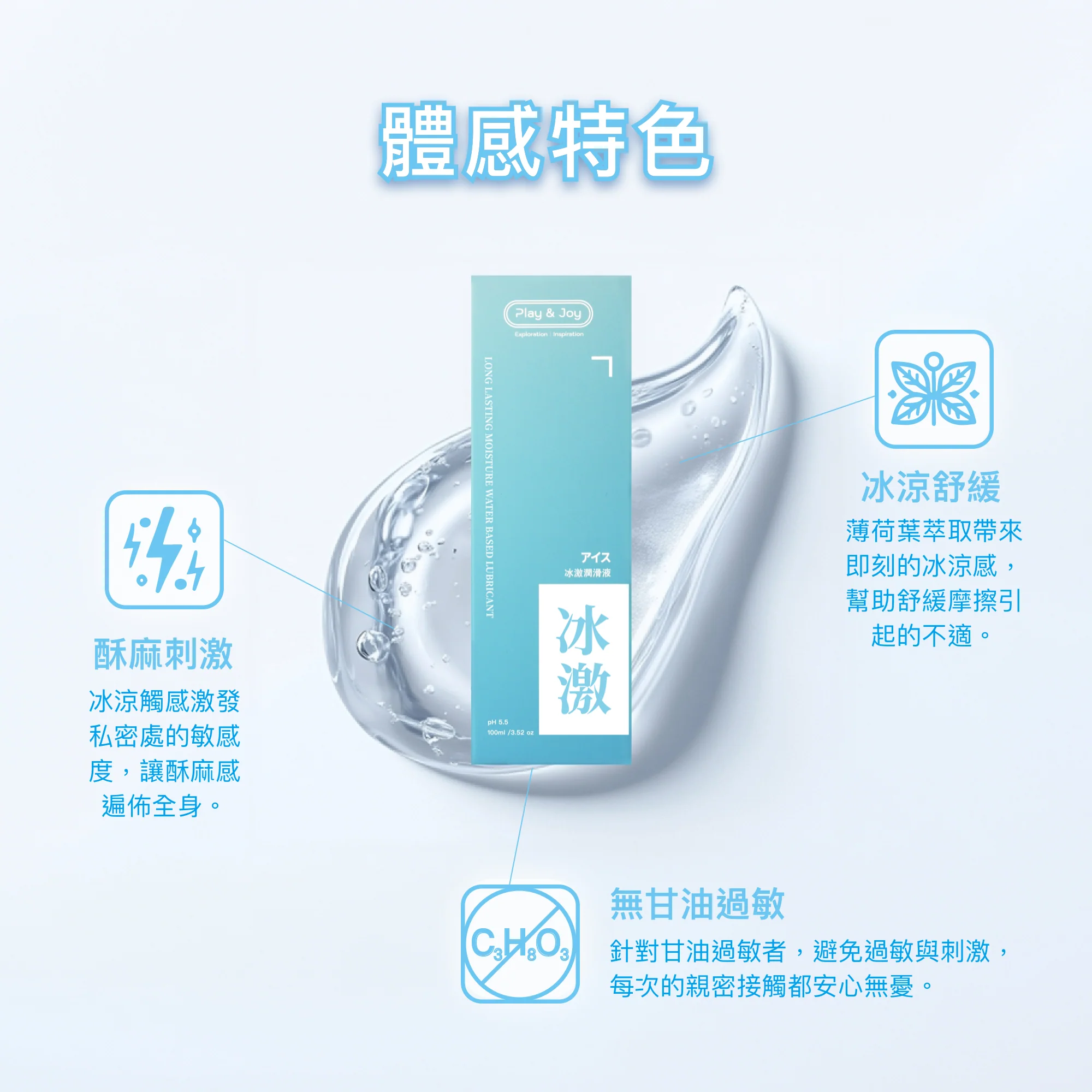 PLAY & JOY 冰激 水性潤滑液 50ml