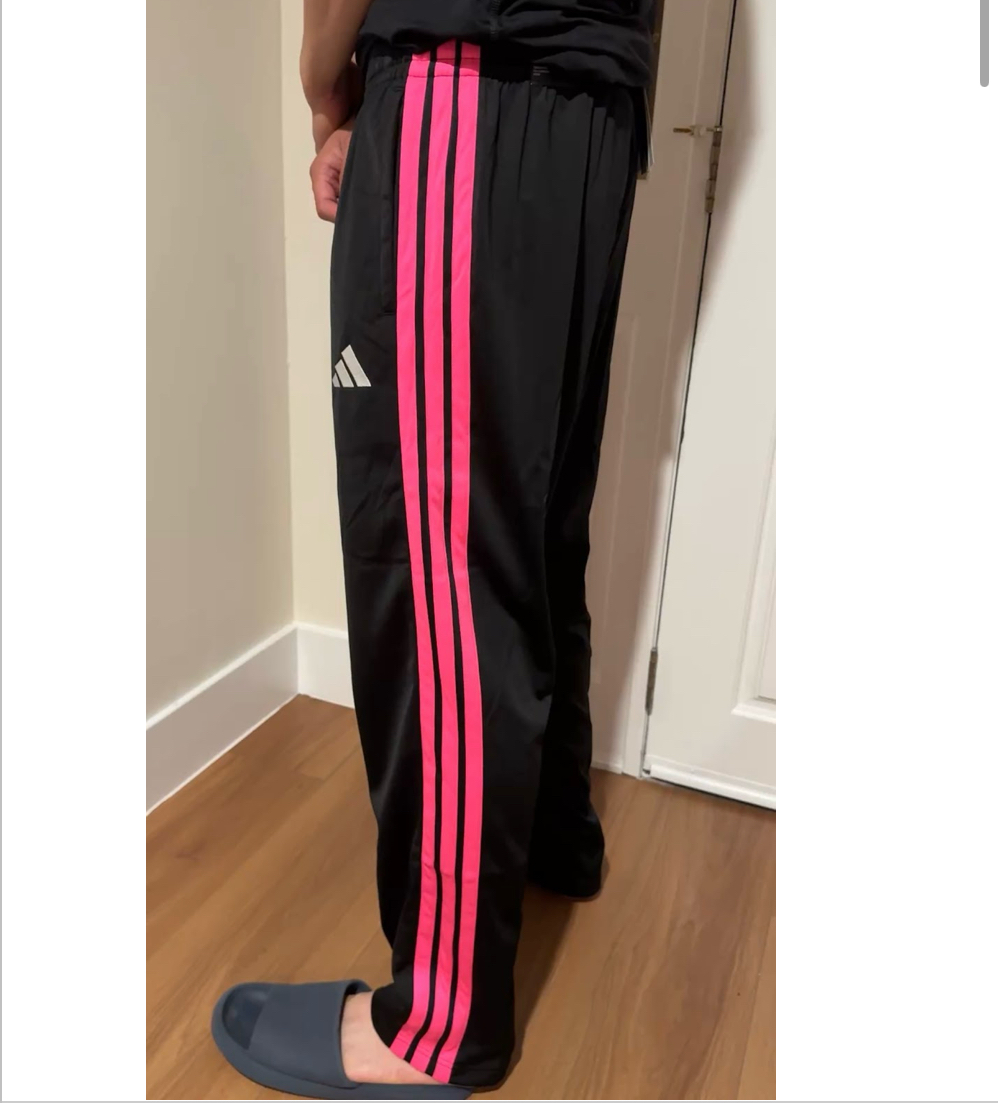 Adidas 愛迪達 粉色三線 運動褲 長褲