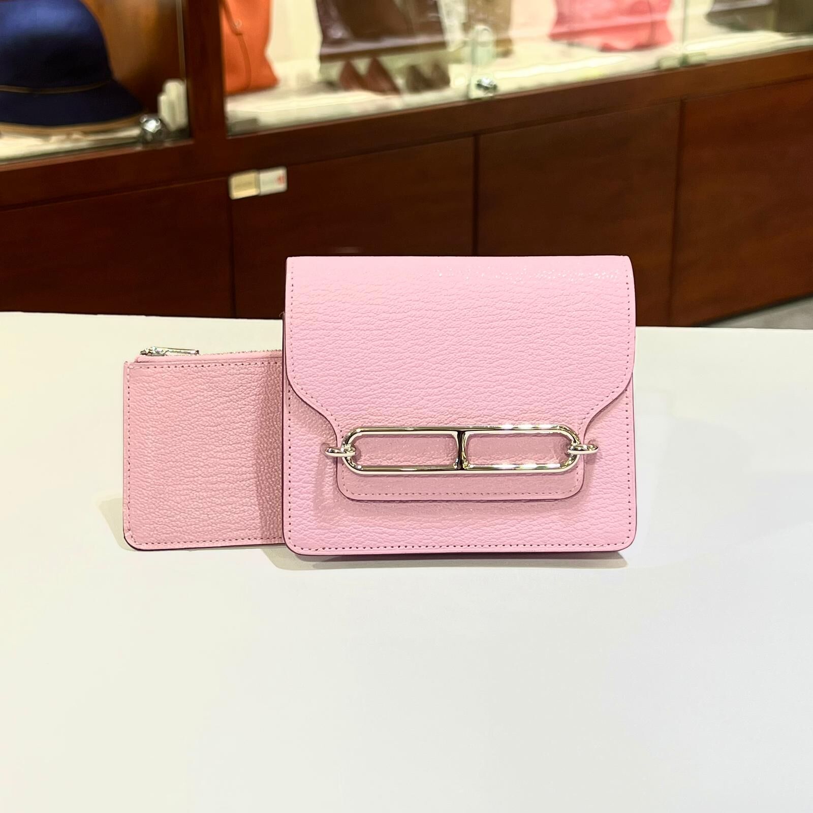 全新HERMES短銀包 ROULIS SLIM X9 葵錦紫 銀扣Evercolor皮 #BRAND NEW #香榭站正品