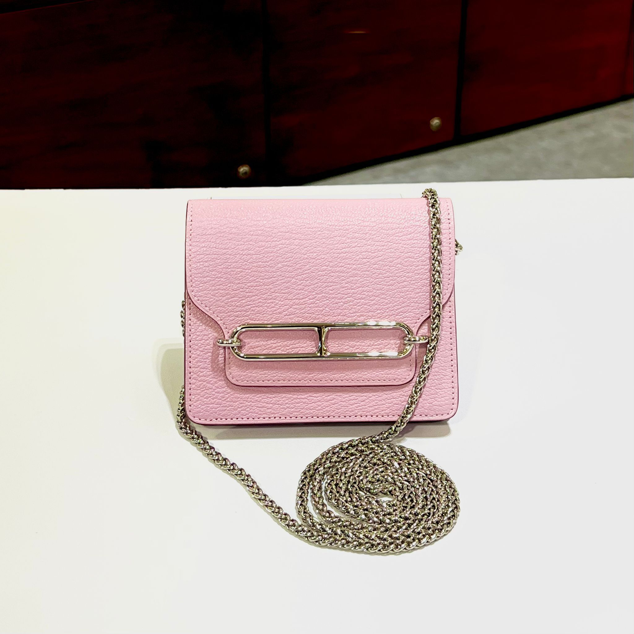 全新HERMES短銀包 ROULIS SLIM X9 葵錦紫 銀扣Evercolor皮 #BRAND NEW #香榭站正品