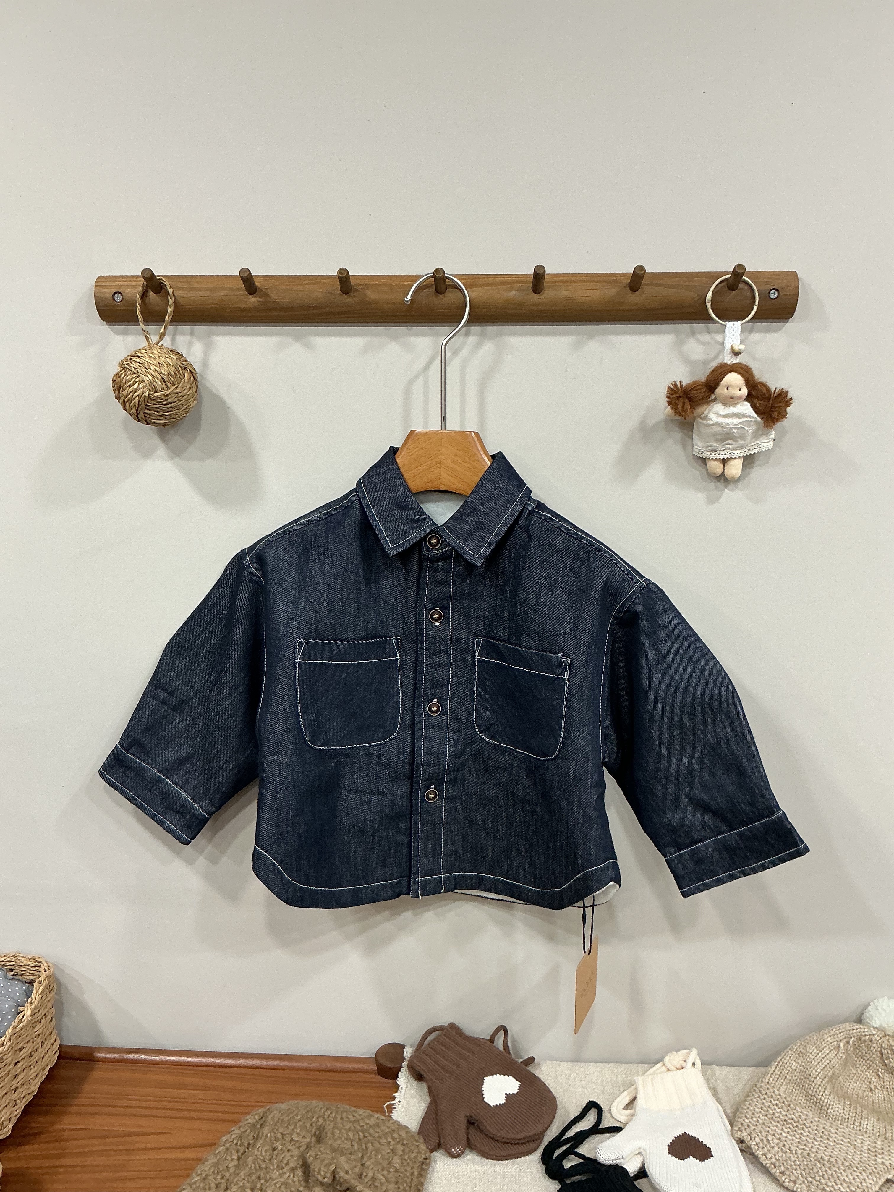 A03265原色加絨襯衫