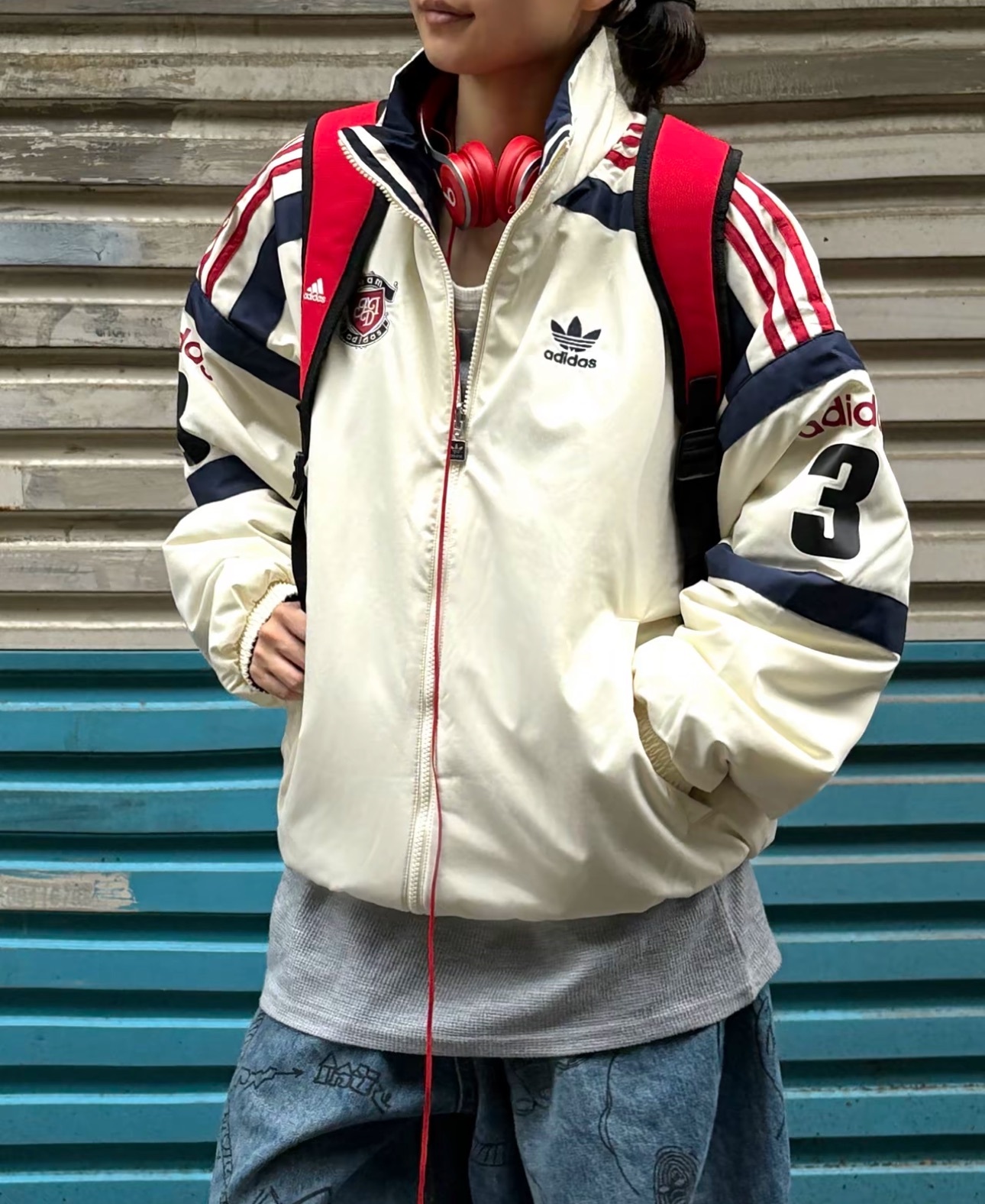ADIDAS ORIGINALS JACKET TEAM REVERSIBLE PADDED JACKET 雙面外套棉服