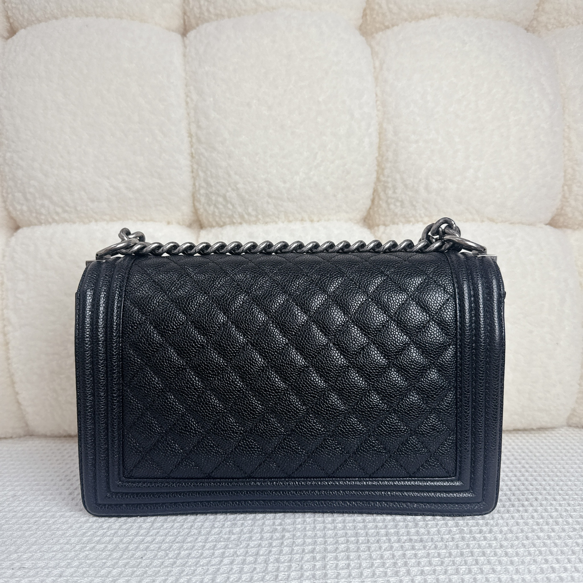 Chanel Boy 28 - Black / Shw
