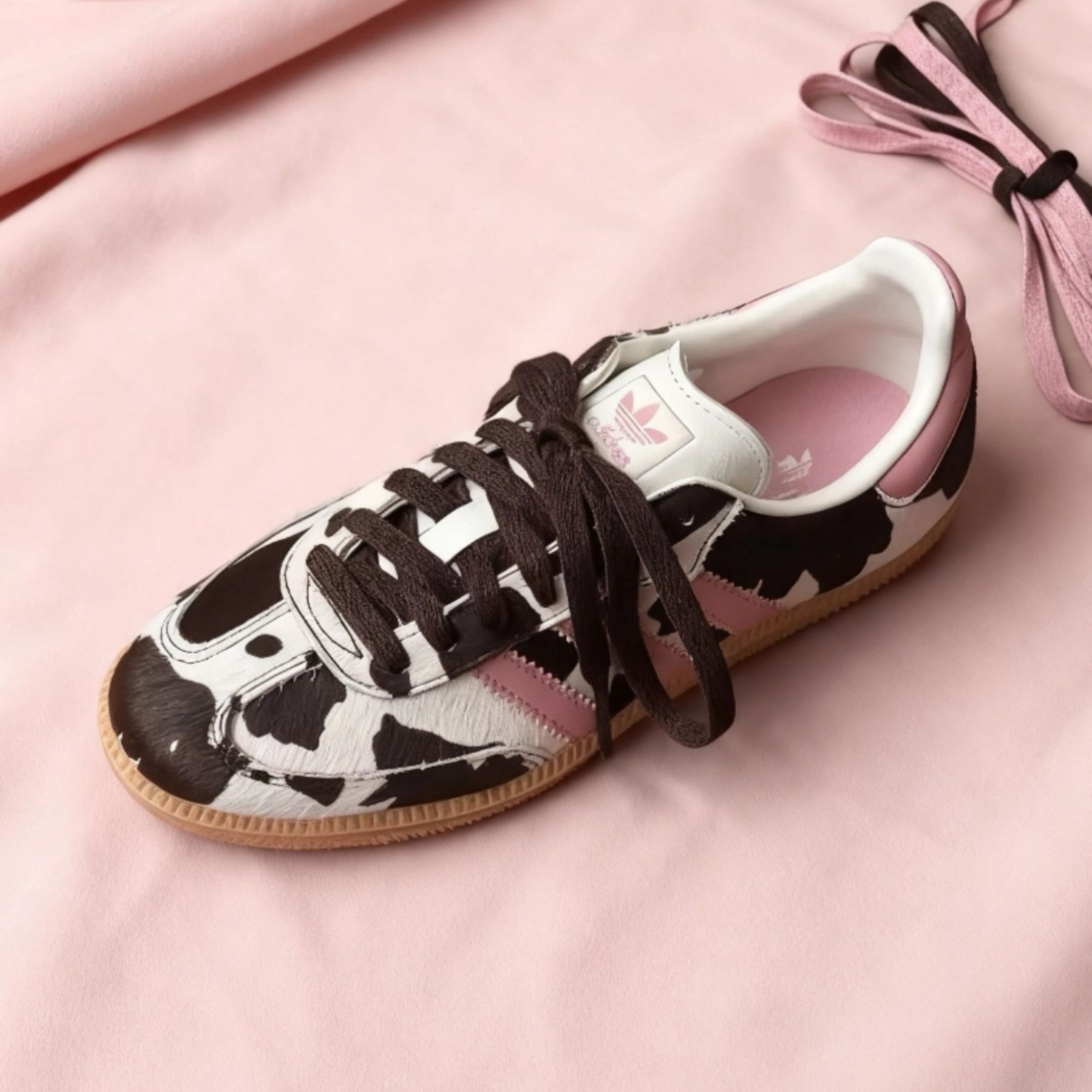 NICEDAY 代購 Adidas Samba OG Cow 乳牛 牛 動物 斑紋 粉色 粉白 復古 KK2239