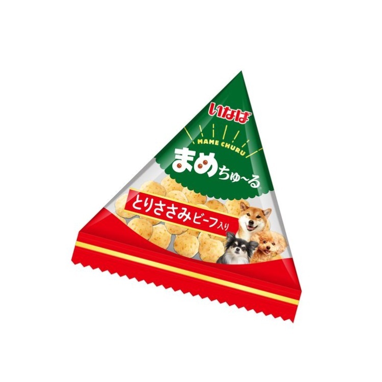 INABA 犬用 雞柳牛肉夾心軟粒零食 12gx6袋