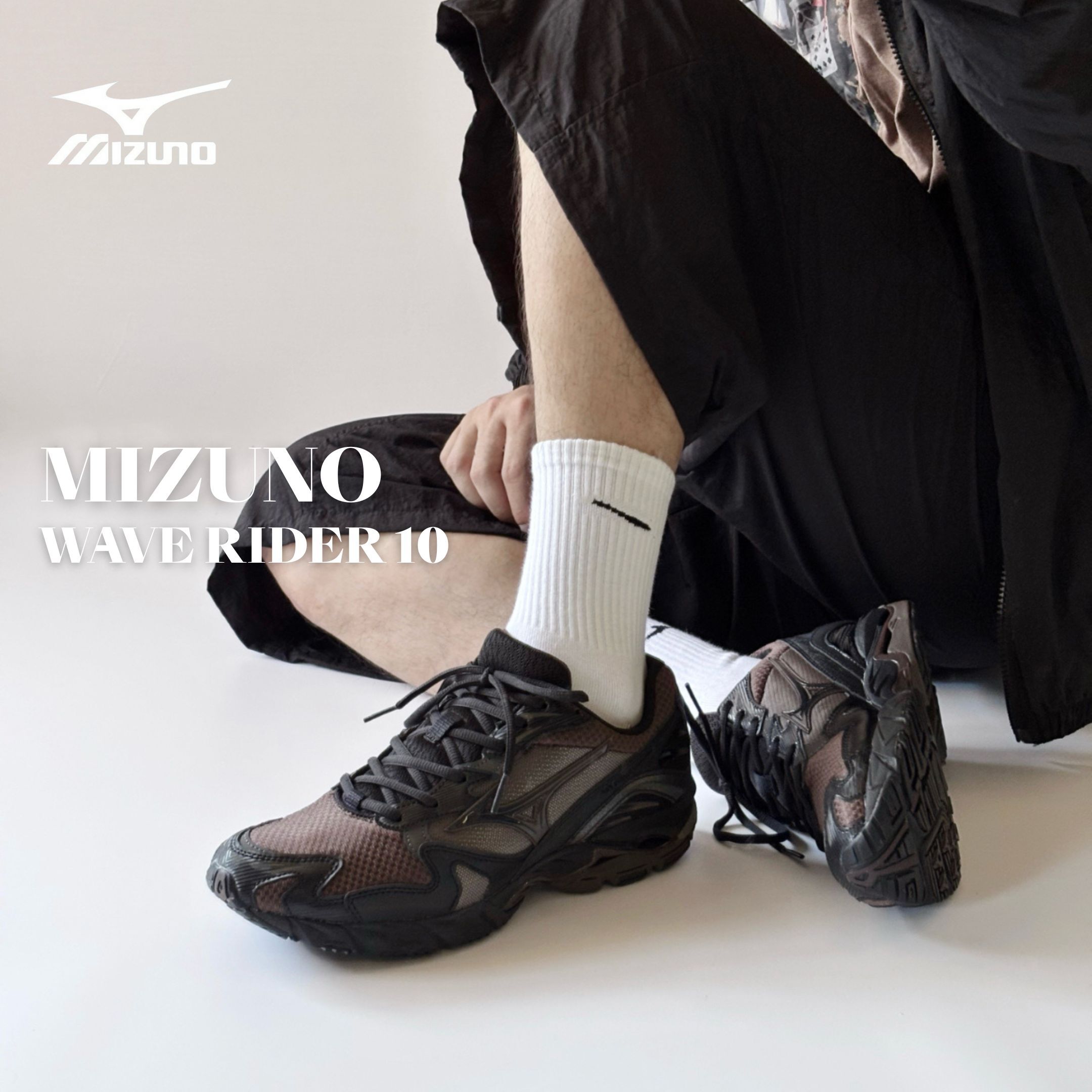 NICEDAY 代購 MIzuno Wave Rider 10 VA 摩卡棕 棕色 卡其 咖啡 復古 工裝 機能 D1GD252101