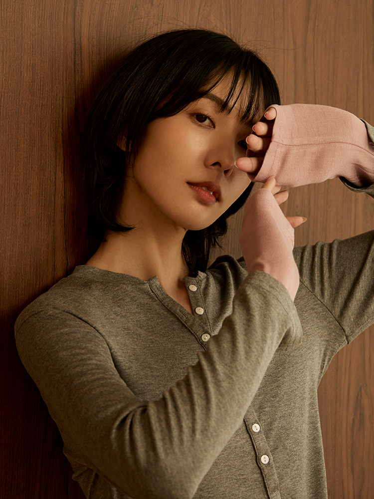 2603 OH!HER 假兩件開釦上衣