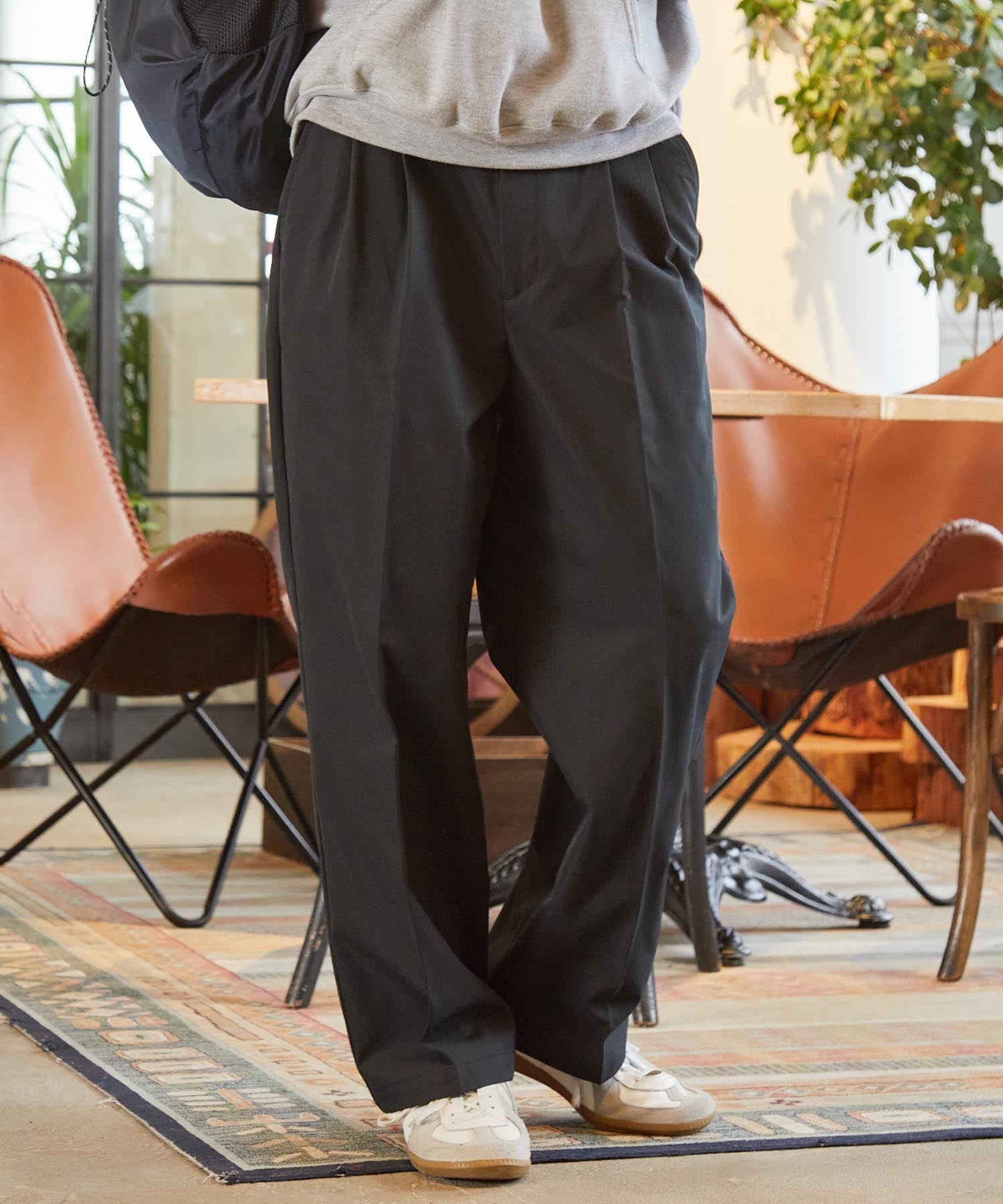 🇯🇵The craft crew 多功能雙褶寬直筒卡其褲 TCCP pt1618