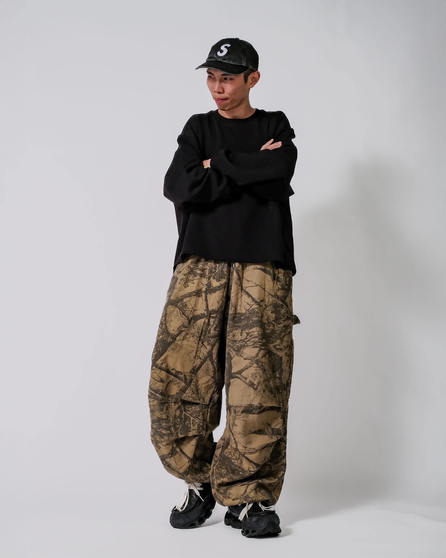 D.CLOSET 樹枝工裝長褲