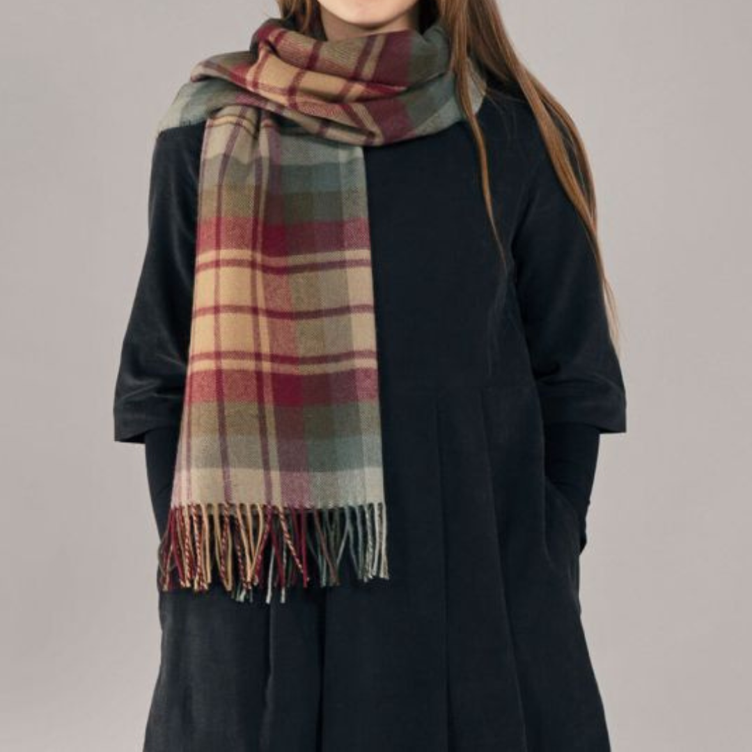 1LR1023-016 LOCHCARRON OF SCOTLAND Bobbie Stole Auld Scotland Scarf #1984A/AUS (F-EU-E)