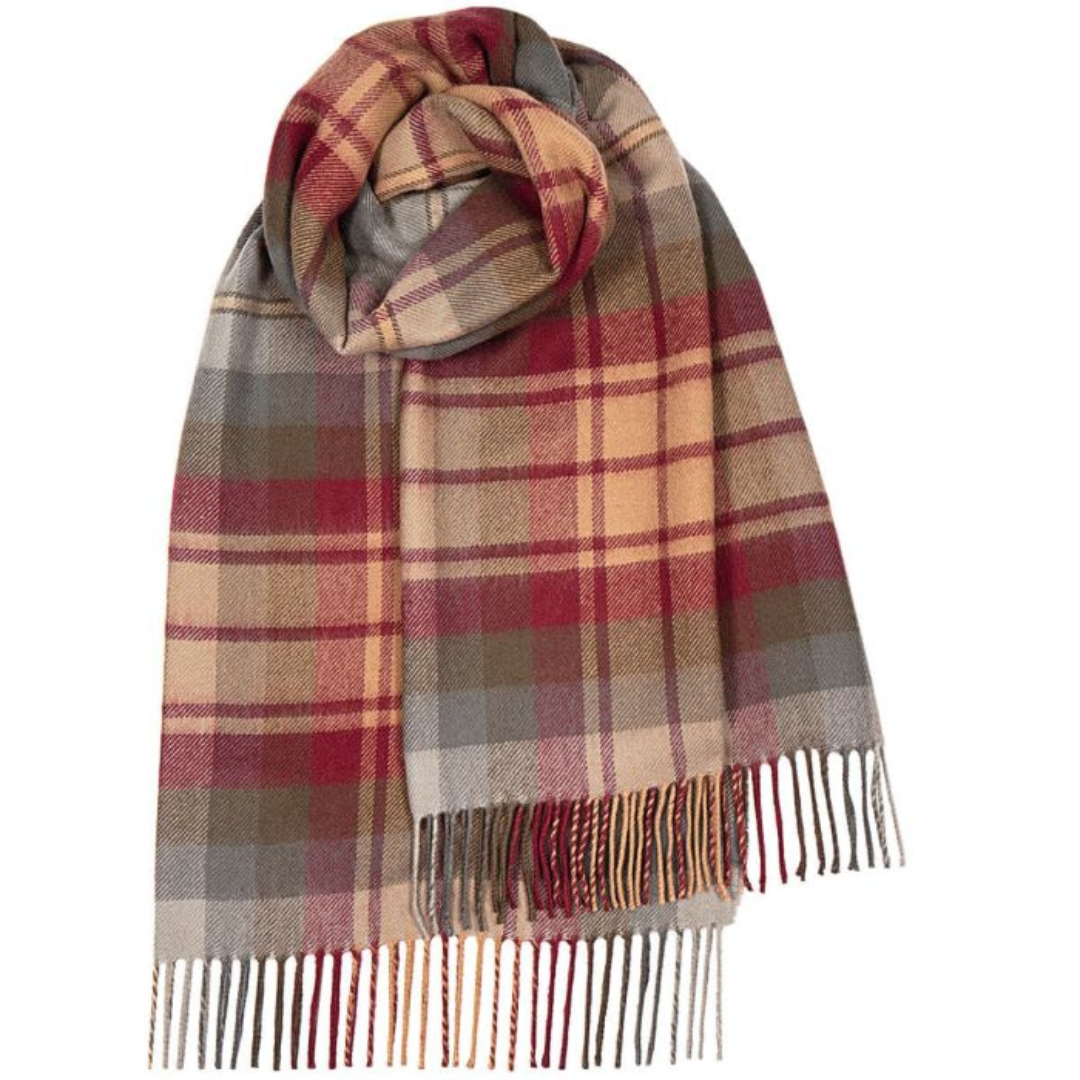 1LR1023-016 LOCHCARRON OF SCOTLAND Bobbie Stole Auld Scotland Scarf #1984A/AUS (F-EU-E)