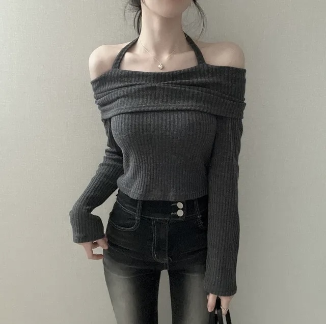 Musk Twisted Long Sleeved Top