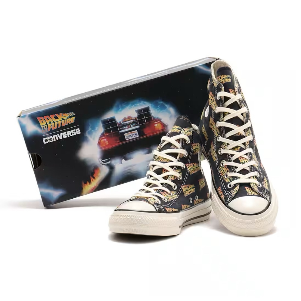CONVERSE ALL STAR 回到未來 聯名 高筒 圖樣 帆布鞋 1SE153