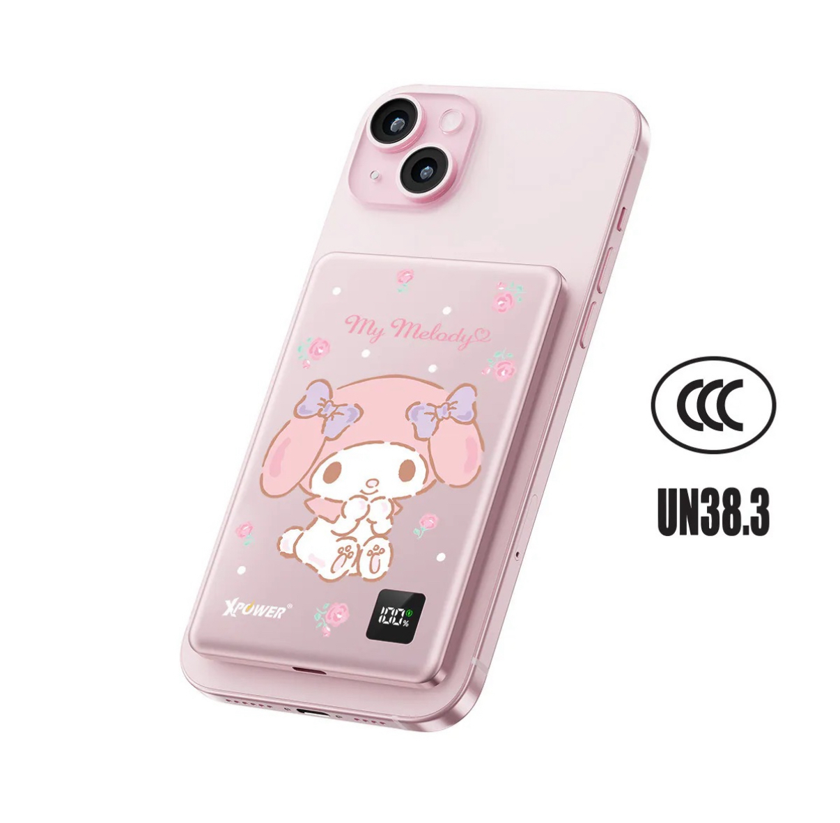 XPower x Sanrio My Melody 3In1 PD 3.0 5000mAh Ultra-thin Aluminium Power Bank (M5K) (3C ver.)