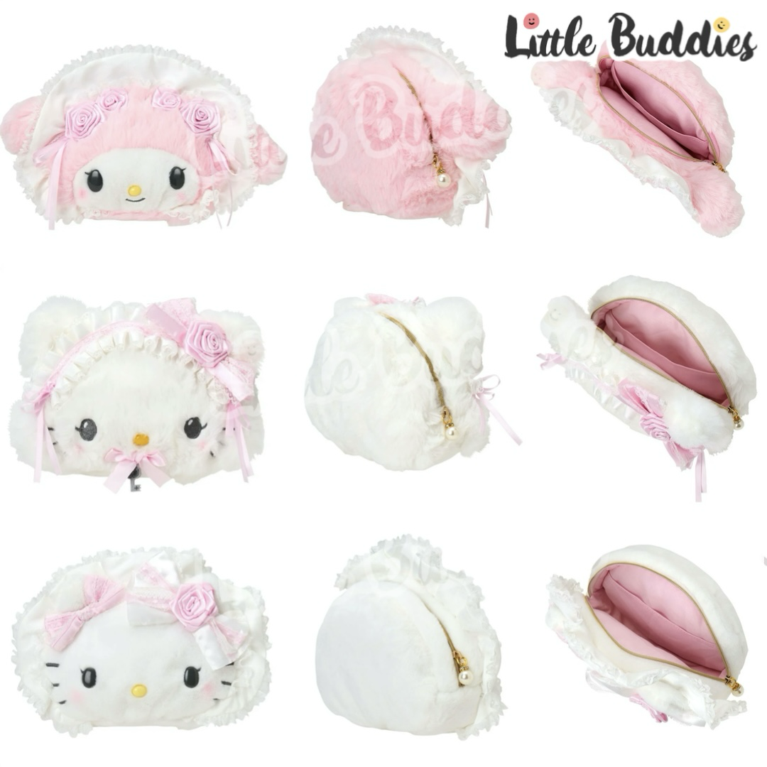 日本 Sanrio 花花洋娃娃造型系列 頭形化裝袋 (花嫁)