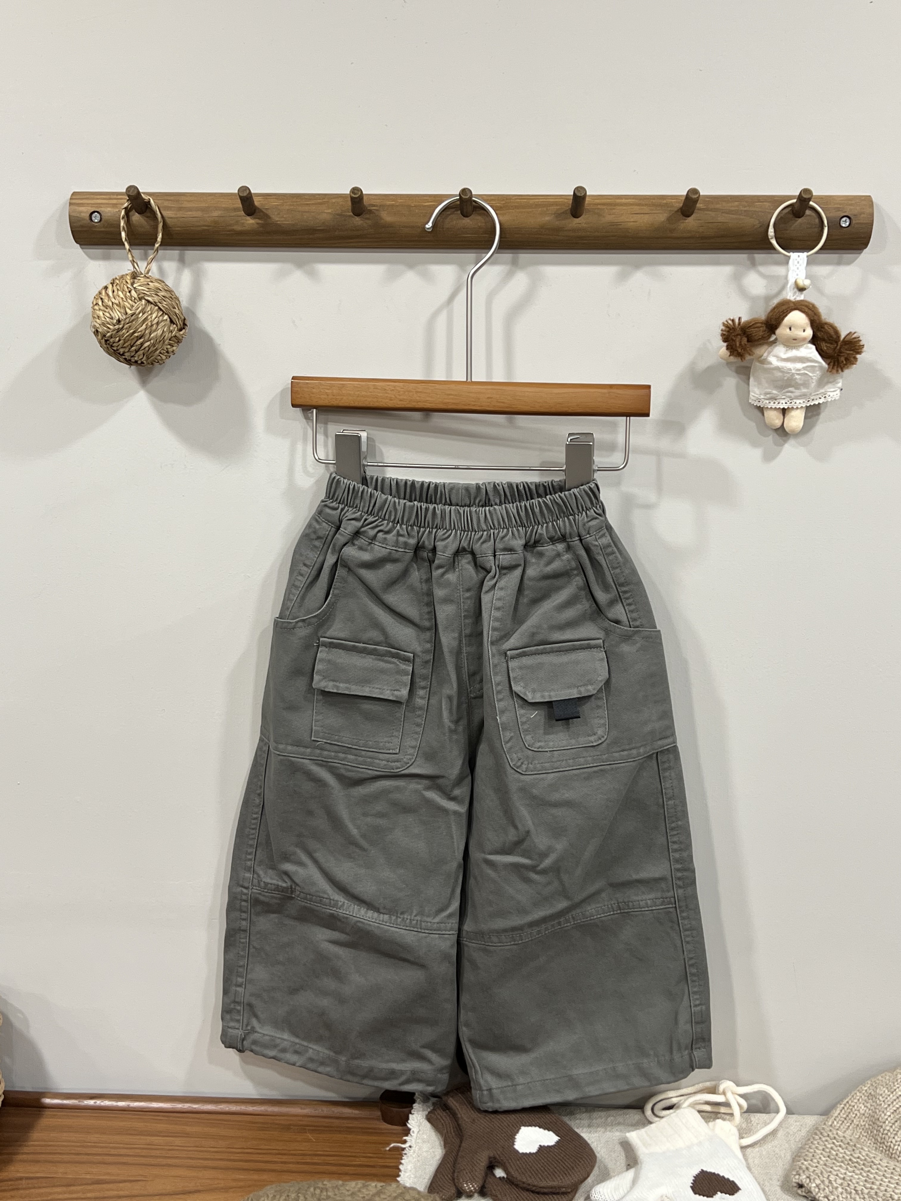 A03307造型多口袋工裝褲