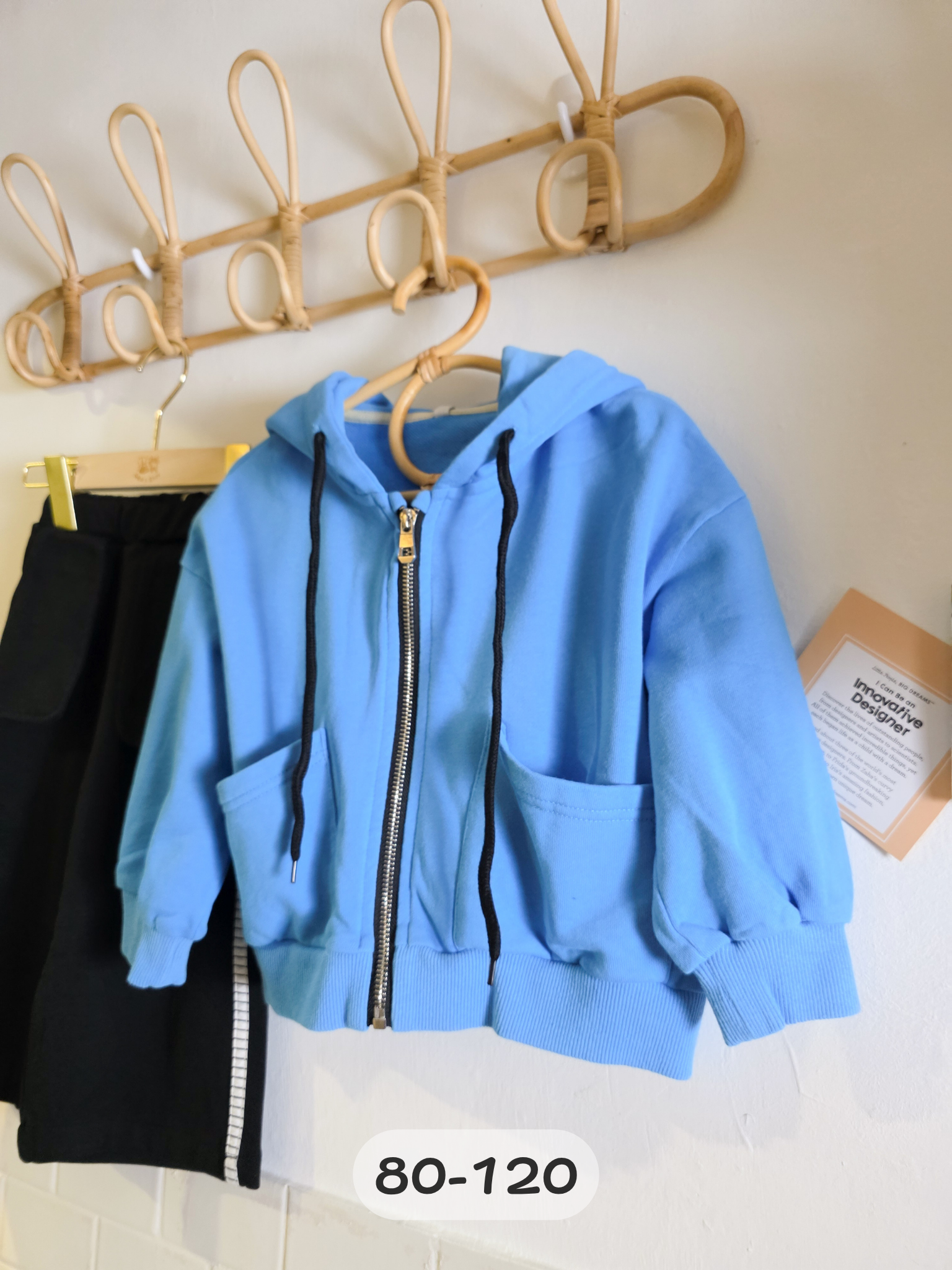 寶藍連帽外套(PE)