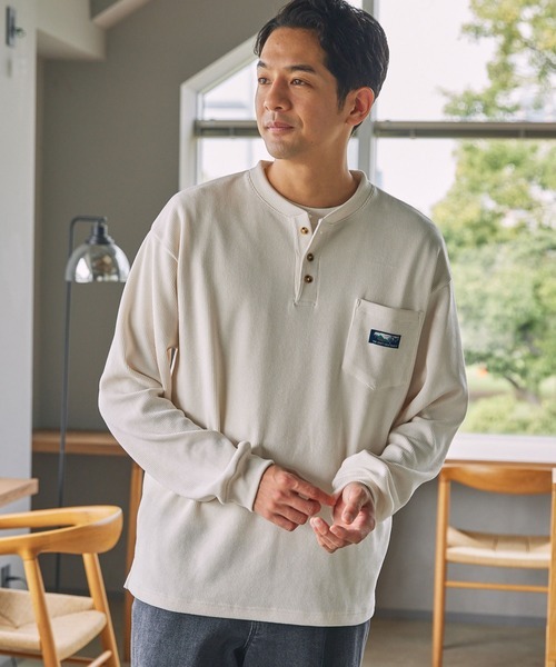 日本 The Craft Crew Products Corduroy Henley Pocket T-Shirt [CCPls924]