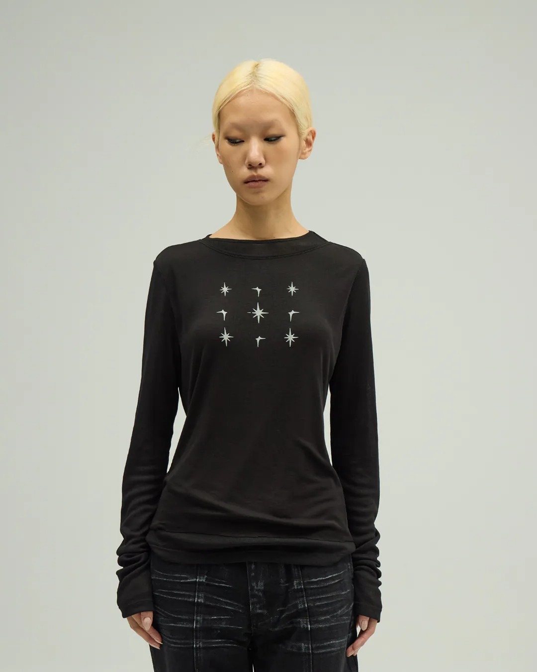SILVER NINE Double-Layer Star Tee