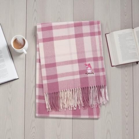 25150-MM Sanrio My Melody 經典格仔大圍巾 #JP-AV25