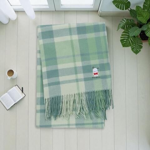 25150-PC Sanrio PC狗 經典格仔大圍巾 #JP-AV25