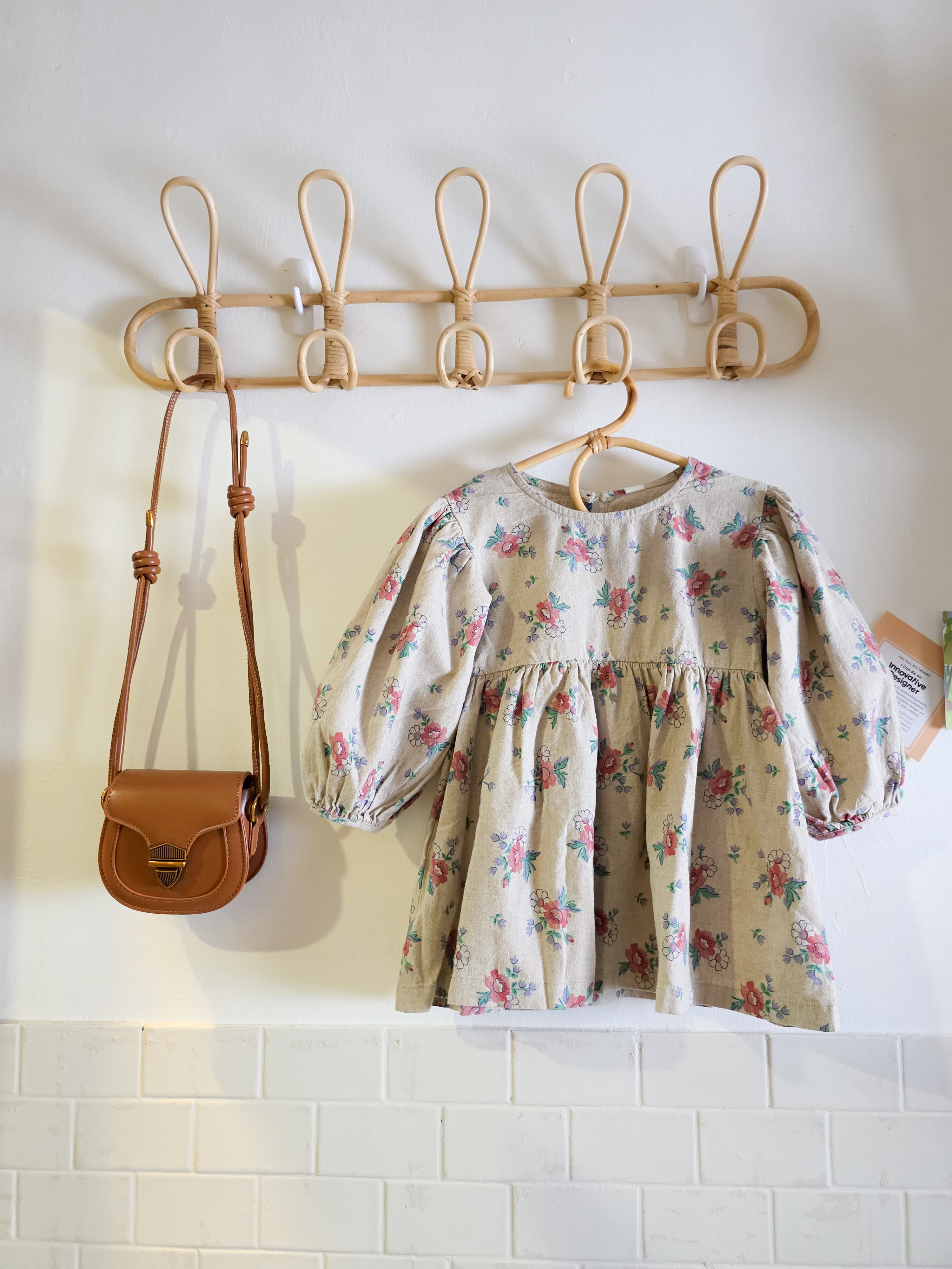 小碎花燈籠袖 長袖上衣(PE)