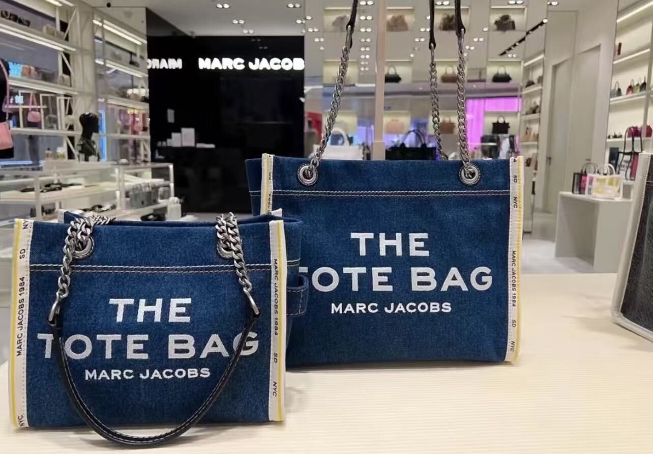 【直播】Marc Jacobs LL102245 牛仔鏈條托特包