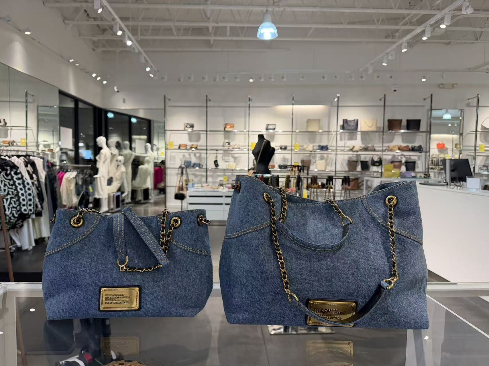 【直播】Marc Jacobs LL102246 牛仔單肩包