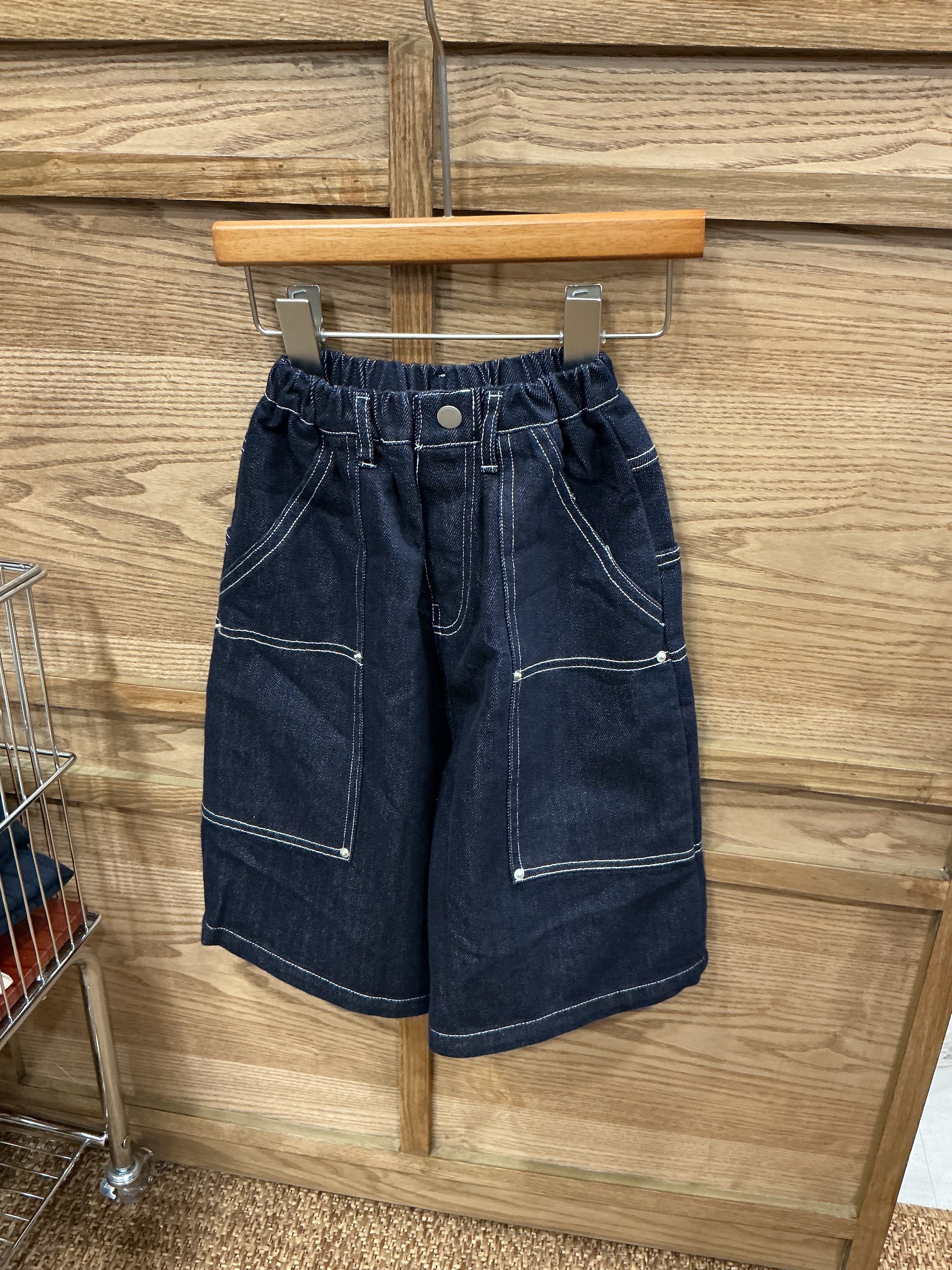 A03263原色八分牛仔寬褲