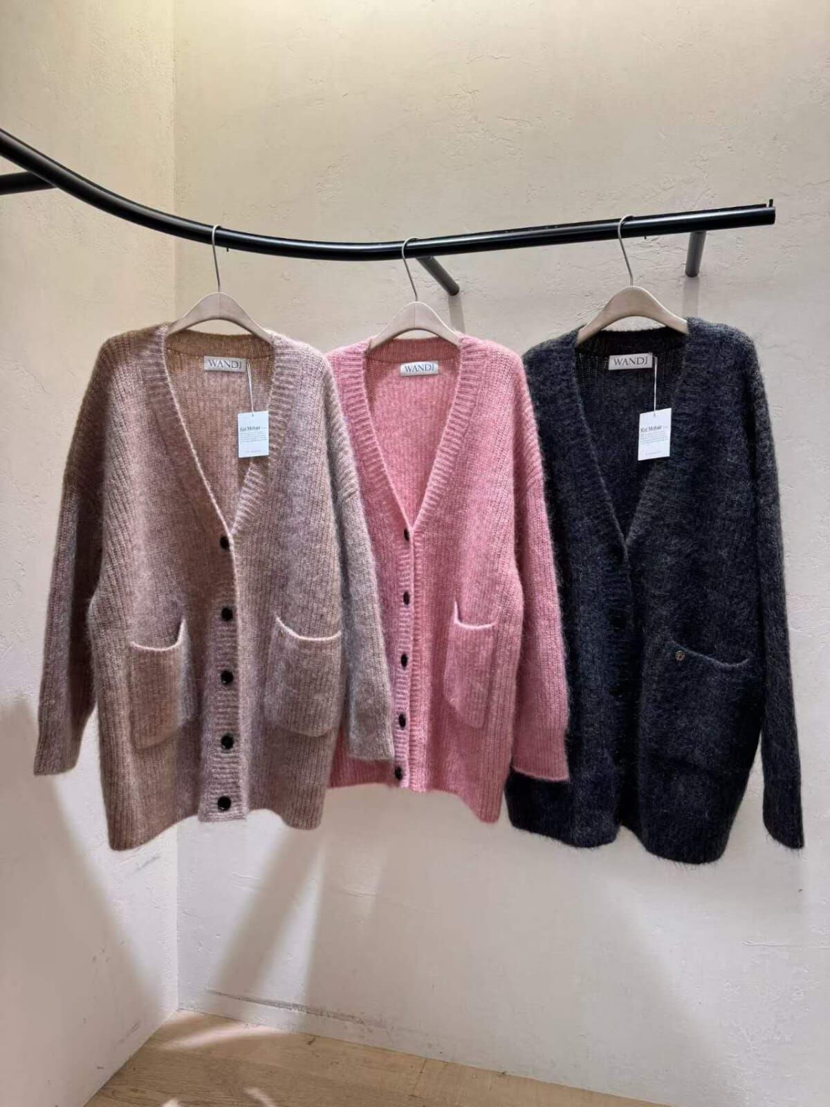 WJ5151 長版排扣V領外套