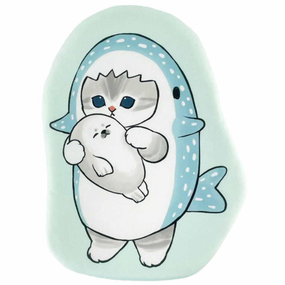 日本進口-Mofusand 鯨鯊貓咪冰袋 保冷劑(平行進口)