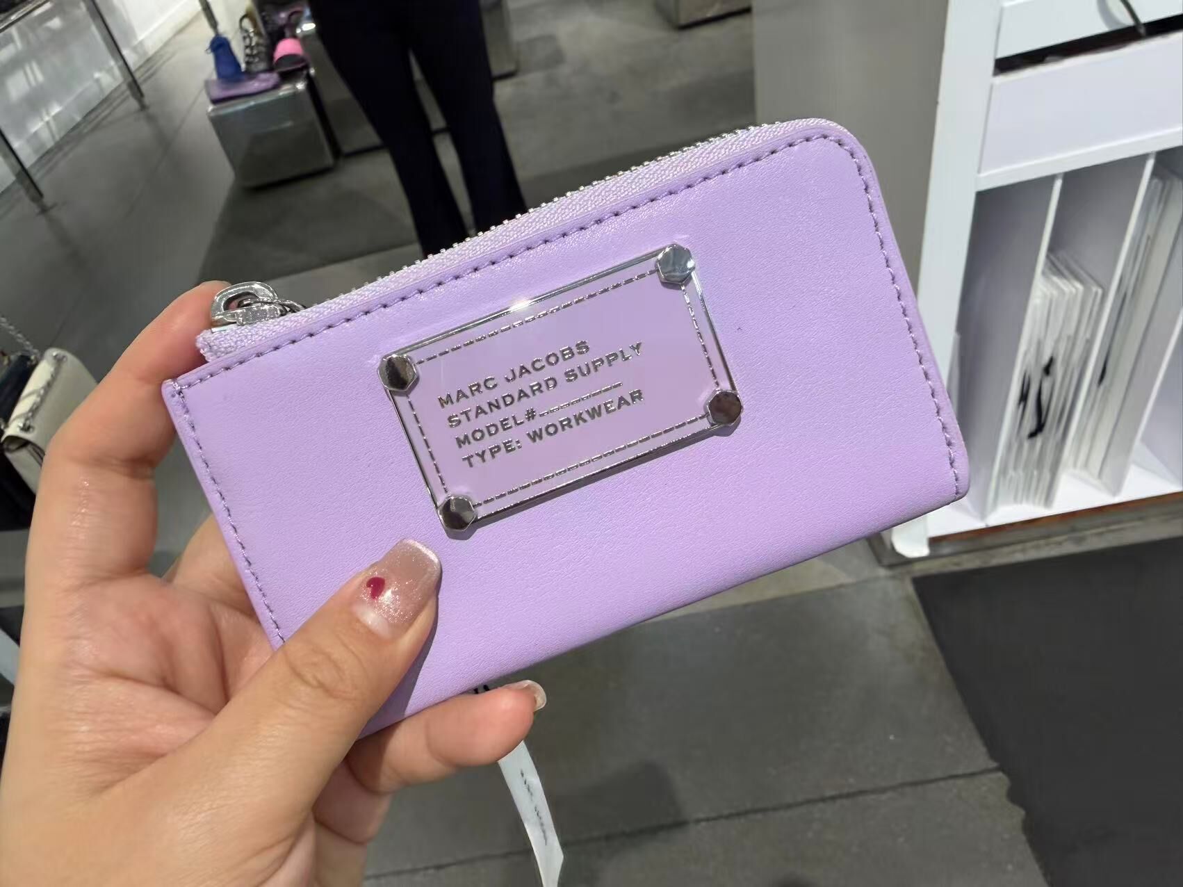 【直播】Marc Jacobs LL102251 拉鏈卡套小銀包 (紫色)