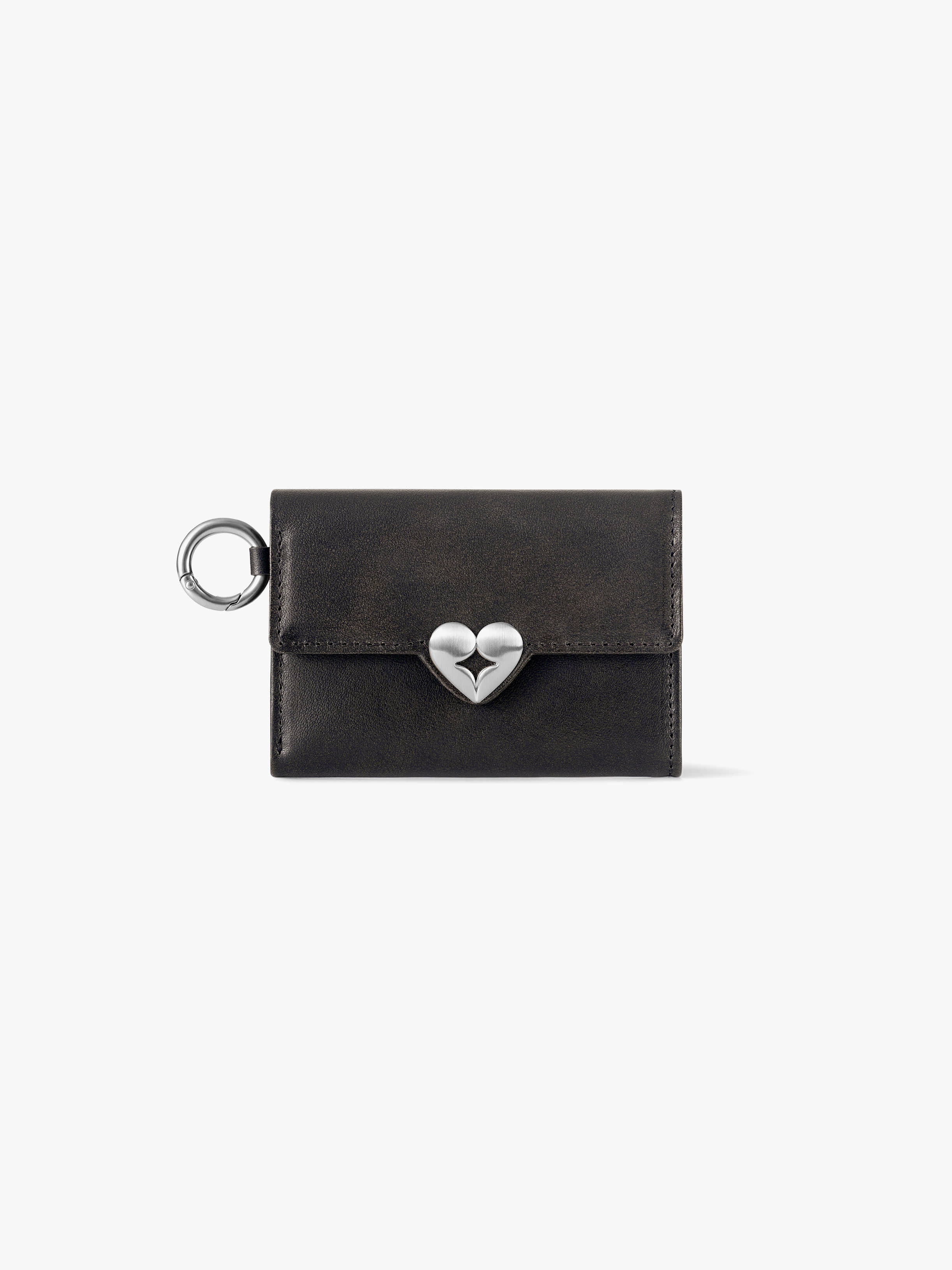 fennec - HEARTY FLAP WALLET with O-RING (BROWN)