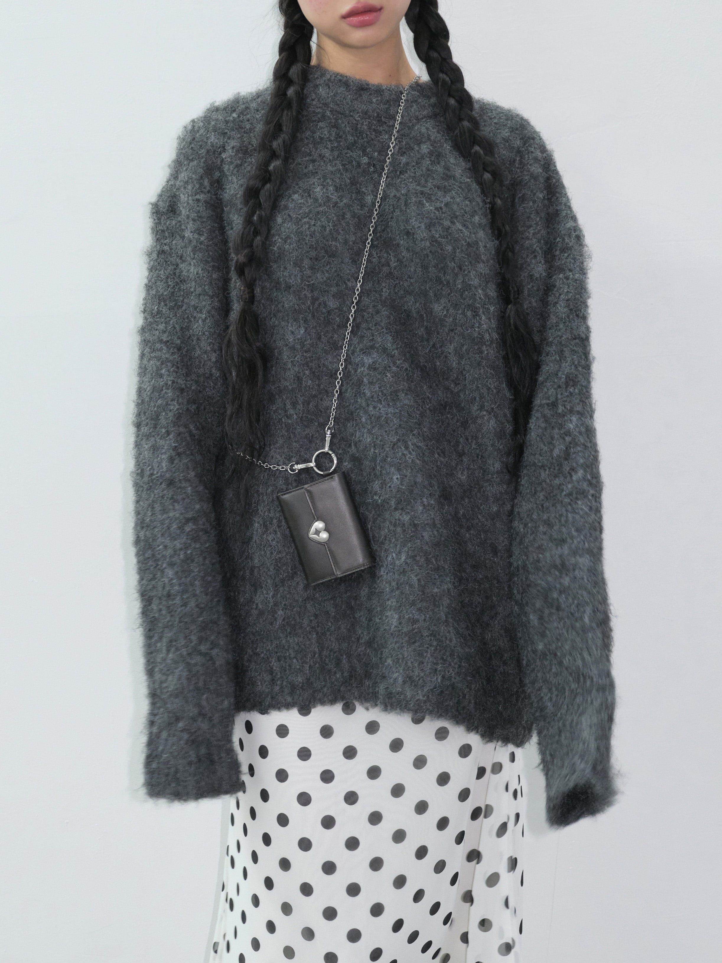 fennec - HEARTY FLAP WALLET with O-RING (BROWN)