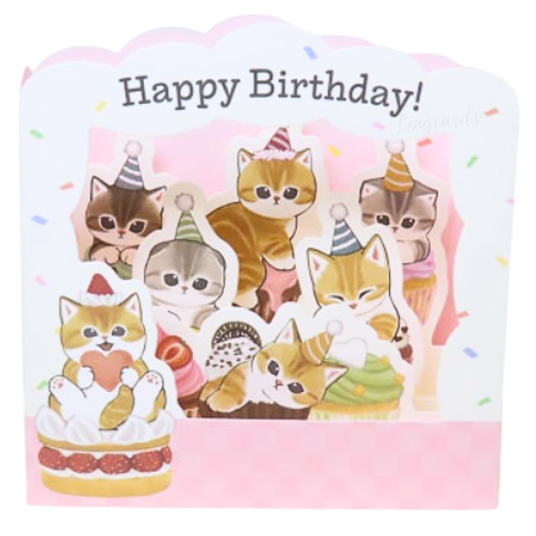 Mofusand立體生日卡 (日本進口)