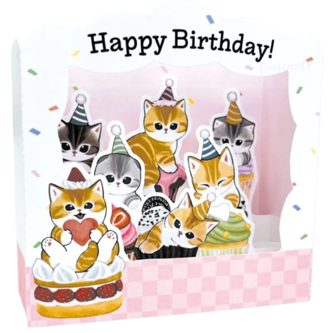 Mofusand立體生日卡 (日本進口)