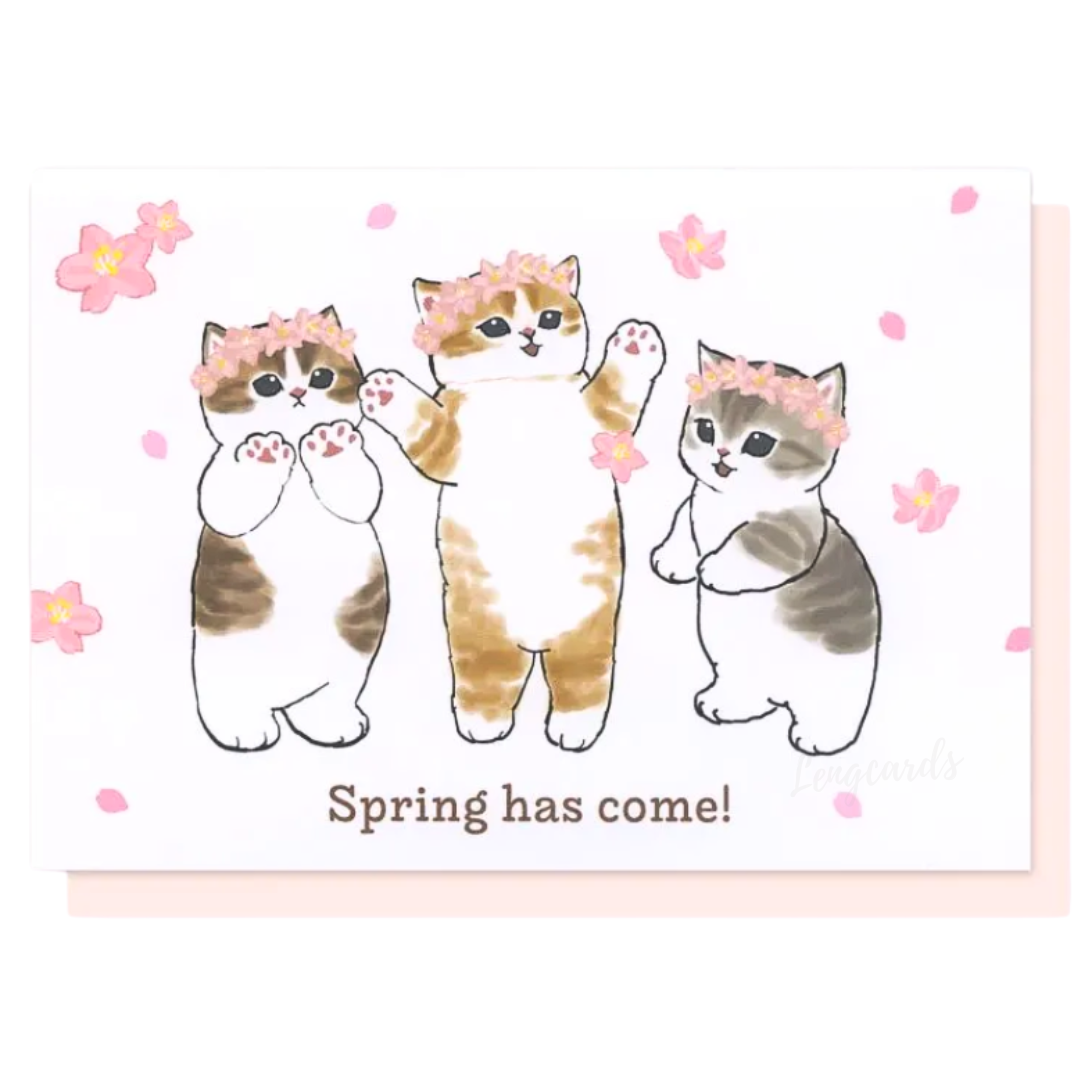 日本Mofusand櫻花立體萬用卡 日本製 (日本進口)