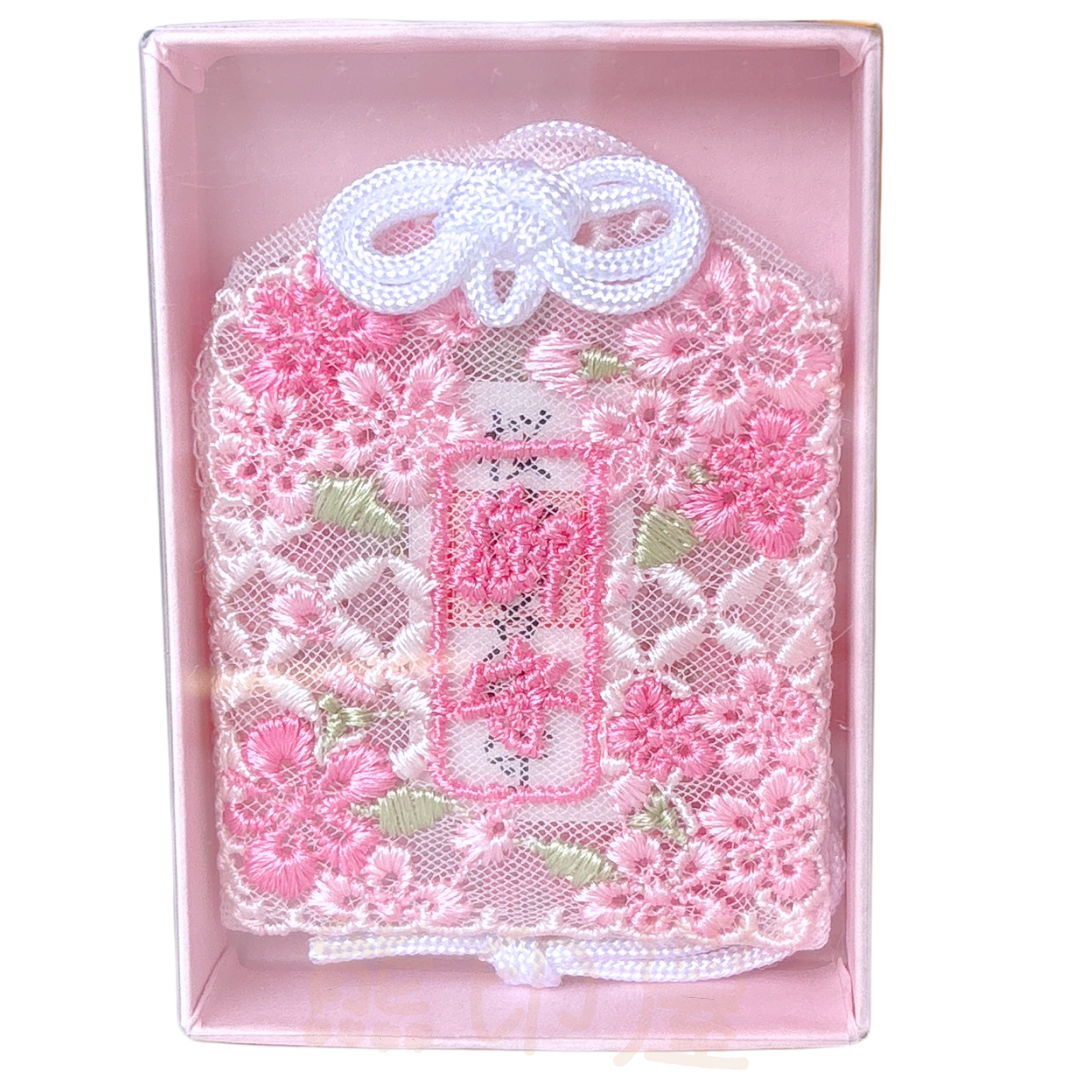 日本櫻神宮直送櫻花蕾絲御守