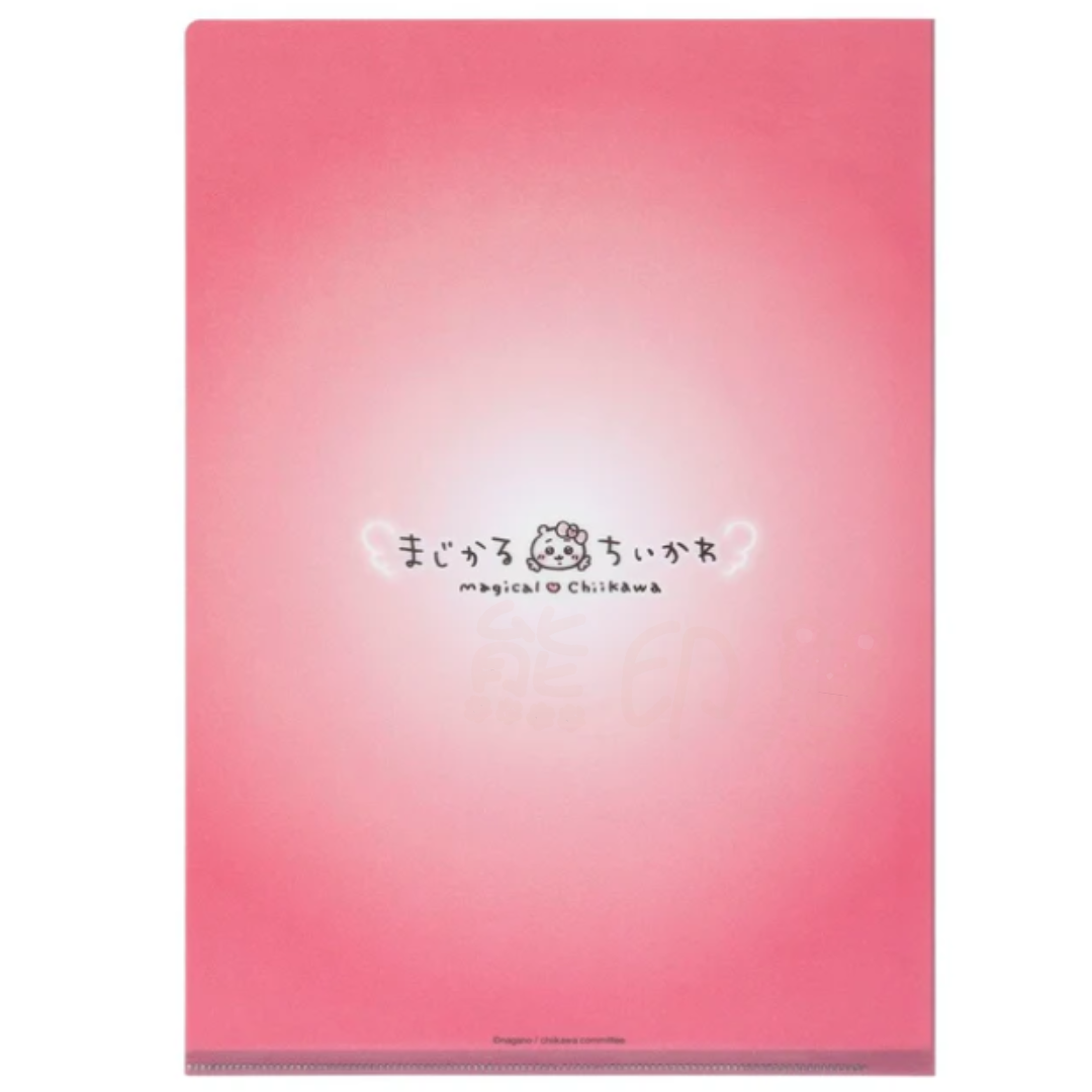 日本Chiikawa吉伊卡哇彩繪玻璃風格A4 file 日本製