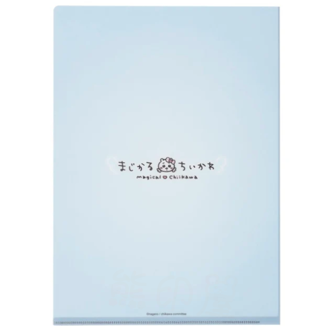 日本Chiikawa古本屋小螃蟹彩繪玻璃風格A4 file 日本製