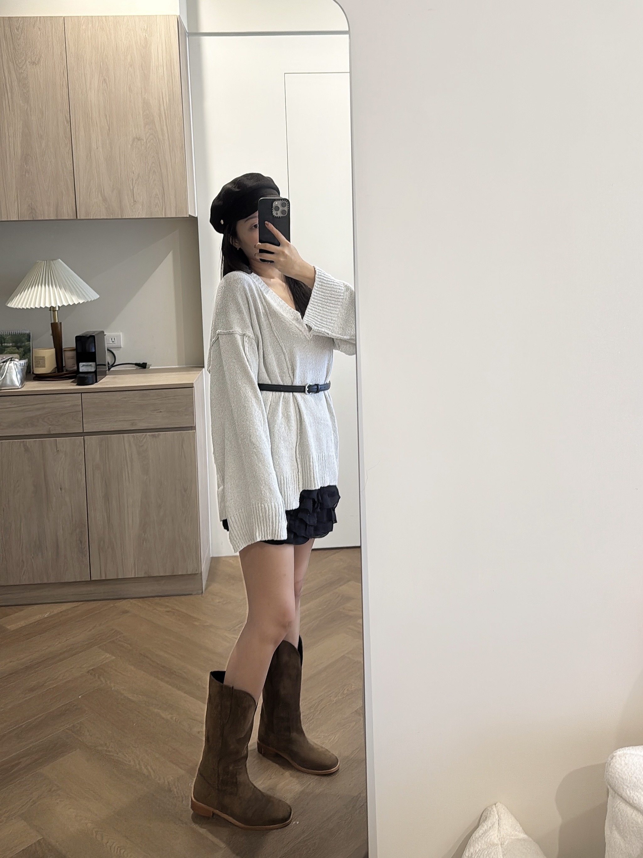 P17 皮革中短靴(麂皮米/麂皮咖/亮皮黑)