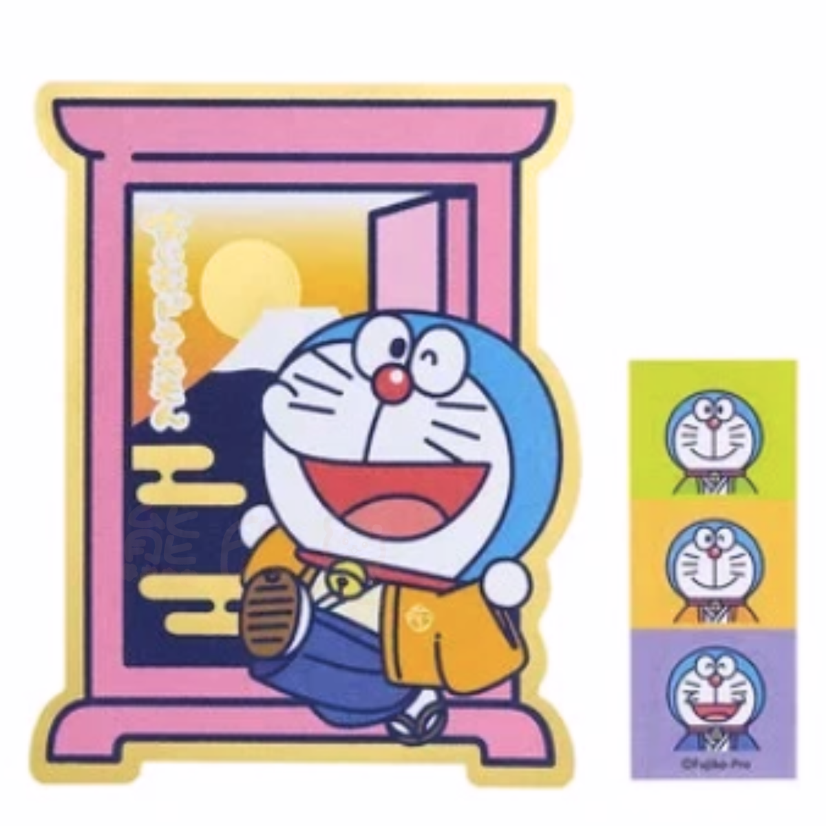 多啦A夢富士山任意門燙金利是封