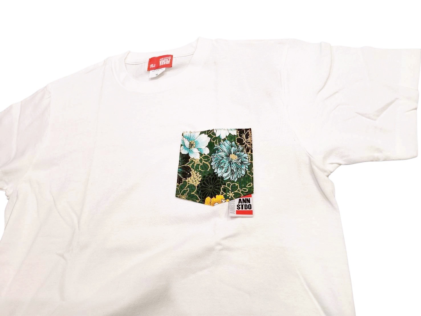 Annstudio/老闆手作/圖騰口袋短T