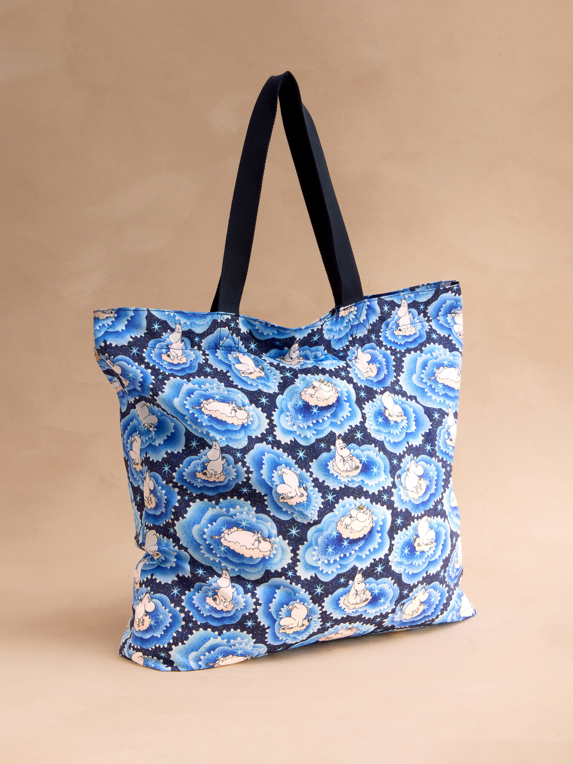 Moomin Clouds 大型可折疊拉鍊購物袋